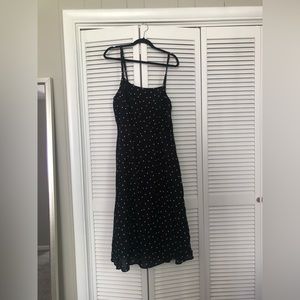 Old Navy polka dot black strap dress